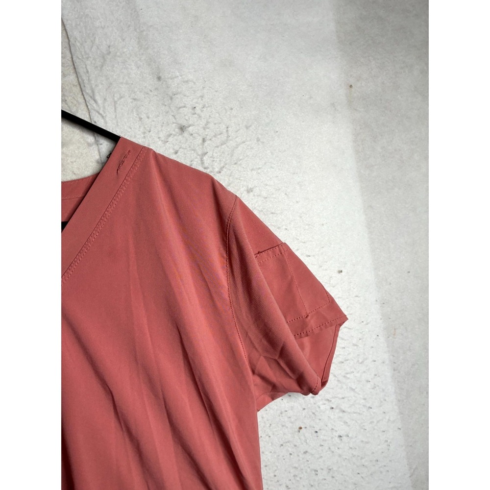 Carhartt Force Modern Fit Scrub Top Womens XL Dusty Rose Stretch V Neck Medical - Picture 5 of 13